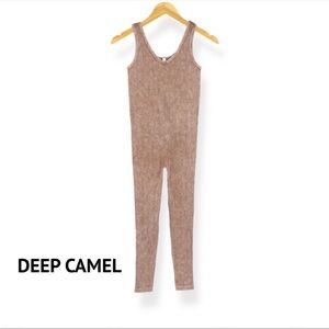 Zenana Outfitters Deep Camel Jumpsuit